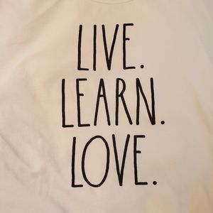 Rae Dunn - Live Learn Love tee Women's S